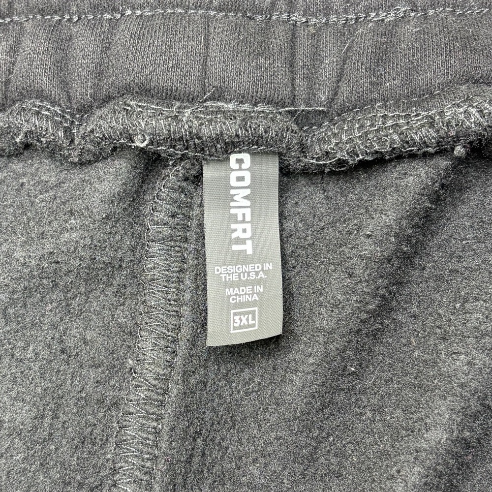 Comfrt Adult Oversized Jogger Sweatpants Black Size 3XL Y2K Comfort Performance - Picture 4 of 11